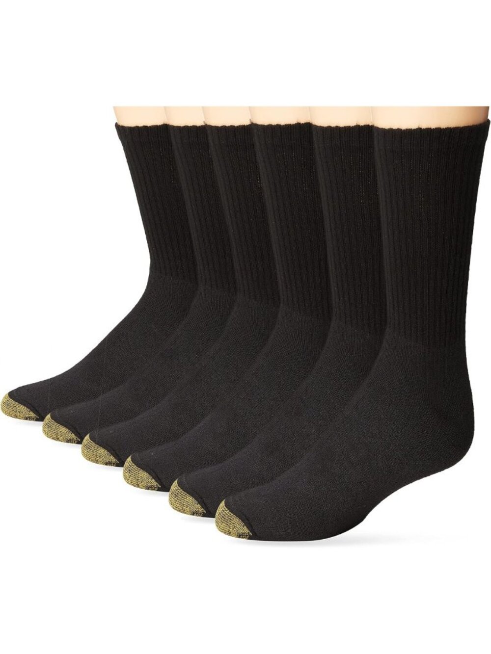 Cushioned Cotton Short Crew Socks Multipack - 12 Pairs, Size 6-12.5, Comfort